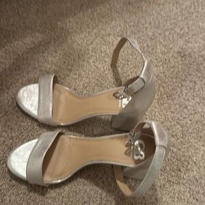 Gianni Bini silver heels.